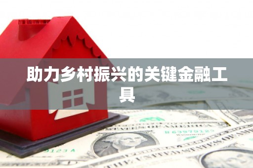 乐山助力乡村振兴的关键金融工具