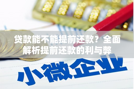 乐山贷款能不能提前还款？全面解析提前还款的利与弊