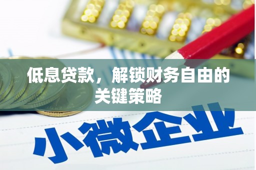 乐山低息贷款，解锁财务自由的关键策略