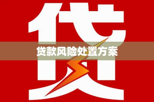 乐山贷款风险处置方案