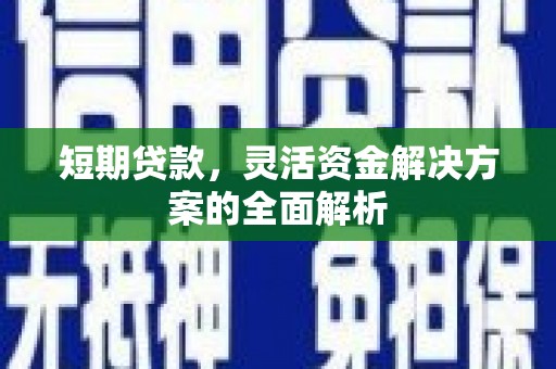 乐山短期贷款，灵活资金解决方案的全面解析