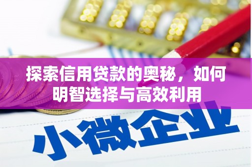 乐山探索信用贷款的奥秘，如何明智选择与高效利用