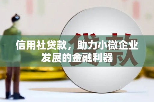 乐山信用社贷款，助力小微企业发展的金融利器