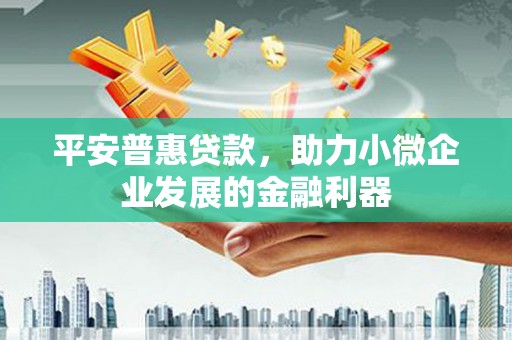 乐山平安普惠贷款，助力小微企业发展的金融利器