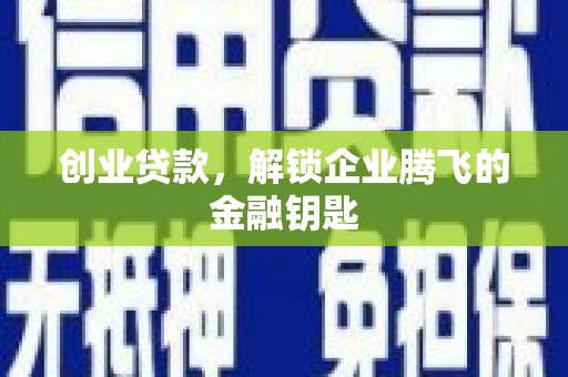 乐山创业贷款，解锁企业腾飞的金融钥匙