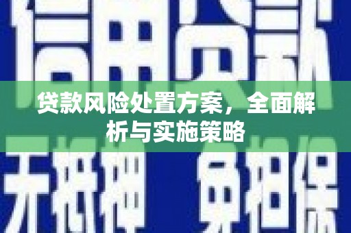 乐山贷款风险处置方案，全面解析与实施策略